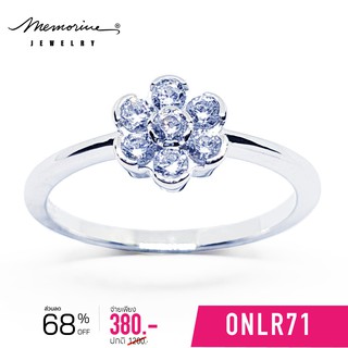 Memorine Jewelry แหวนเงินแท้ 925 ฝังเพชรสวิส (CZ) : ONLR71