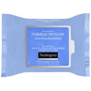 Neutrogena Makeup Remover Cleansing Towelettes Refill 25 แผ่น ผ้านุ่มพิเศษทำความสะอาดเครื่องสำอางค์