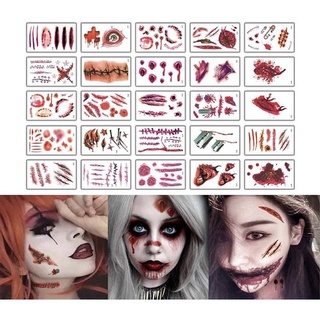 (พร้อมส่ง)Sticker tattoo 👻 halloween💋