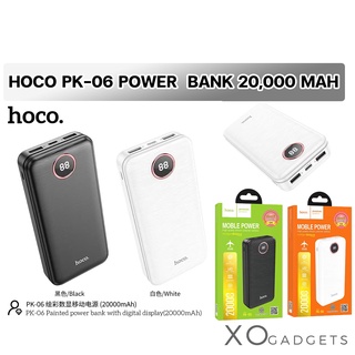 HOCO PK-06 แบตสำรอง  20,000 MAH display LED 2 port USB