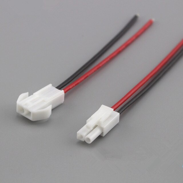 คอนเนคเตอร์ 2 ขา ตัวผู้ และ ตัวเมีย สายขนาด AWG24 male&female 2 pin Connector 4.5mm EL-2P with 20cm cable 24AWG