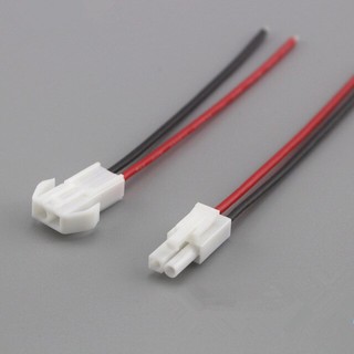 คอนเนคเตอร์ 2 ขา ตัวผู้ และ ตัวเมีย สายขนาด AWG24 male&amp;female 2 pin Connector 4.5mm EL-2P with 20cm cable 24AWG