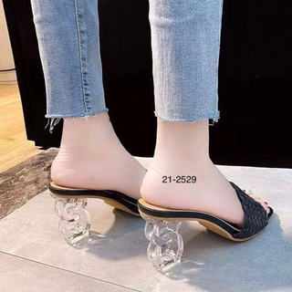 21-2529 สินค้าพร้อมส่ง #รองเท้าส้นสูง