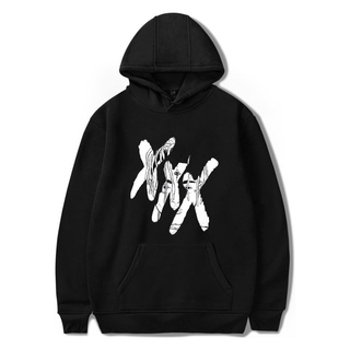 เสื้อกันหนาวมีฮู้ดพิมพ์ลาย Rip Revenge Xxxtentacion