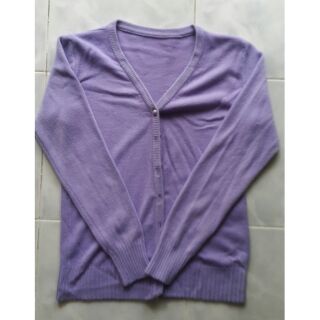 เสื้อคาร์ดิแกน สีม่วง