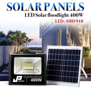 JP-400W Solar lights ไฟสปอตไลท์ กันน้ำ ไฟ Solar Cell ใช้พลังงานแสงอาทิตย์ Outdoor Waterproof Remote Control Light