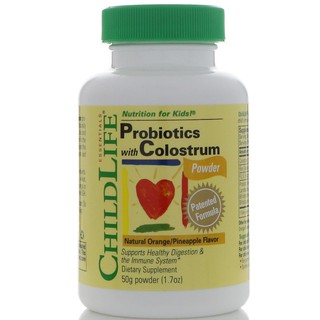 ChildLife, Probiotics, With Colostrum, Powder,Orange/Pineapple Flavor(50 g)