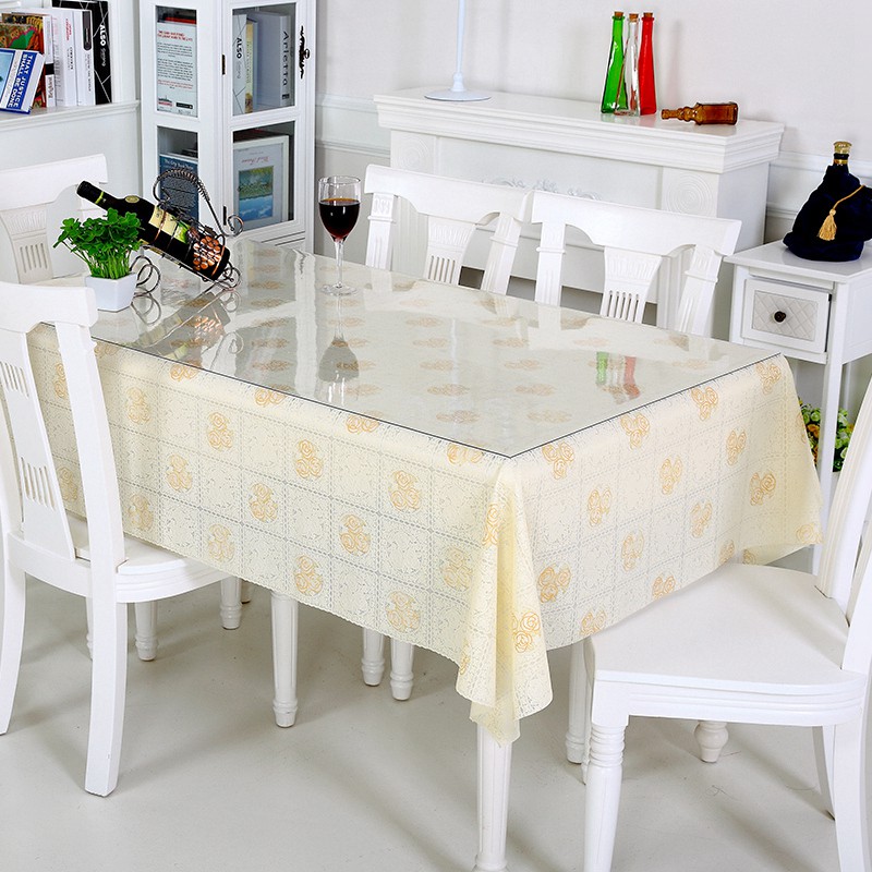 [ชุด] Bohong PVC ผ้าปูโต๊ะป้องกันสิ่งแวดล้อมแก้วนุ่มชุดแผ่นคริสตัลอเนกประสงค์ผ้าปูโต๊ะพรมโต๊ะกาแฟ