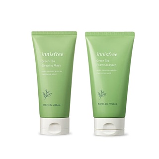 [ขนาดทดลอง]innisfree green tea sleeping mask/Foam Cleanser Exp.2023.09.09