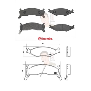 P30 006B ผ้าเบรก F (แท้ BREMBO รุ่น Black) KIA สปอร์ตเทจ Sportage 2.0 4x4 ปี94-00