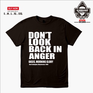 เสื้อยืดผ้าฝ้ายพิมพ์ลายแฟชั่น เสื้อยืด พิมพ์ลายวง Oasis Dont Look Back In Anger แฟชั่นสําหรับสตรี