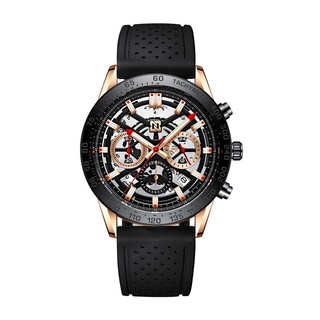 Original Mens Watch Hollow Waterproof Multifunction Quartz Watch Luminous Calendar Stainless Steel Watch Ybsi