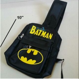 เป้สะพายเฉียง กระเป๋าคาดอก Shoulder bag ลาย แบทแมน Batman ขนาด 6x10x3 นิ้ว