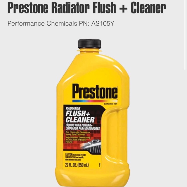 น้ำยาล้างหม้อน้ำ PRESTONE USA