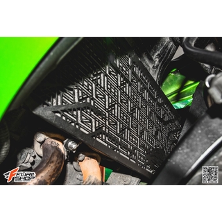 การ์ดหม้อน้ำ LEON สีดำ FOR KAWASAKI NINJA650/ER6N