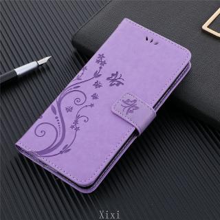 Flip Phone Case For Samsung Galaxy A9 2018 A7 A8 A6 J4 Plus J6+ J7 J3 Butterfly Wallet PU Leather Back Cover With lanyard