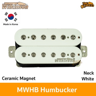 Wilkinson MWHBN Humbucker Ceramic Magnet 4C ปิ๊กอัพกีต้าร์ ตัดคอยล์ได้ สีขาว White ตำแหน่ง Neck Made in Korea