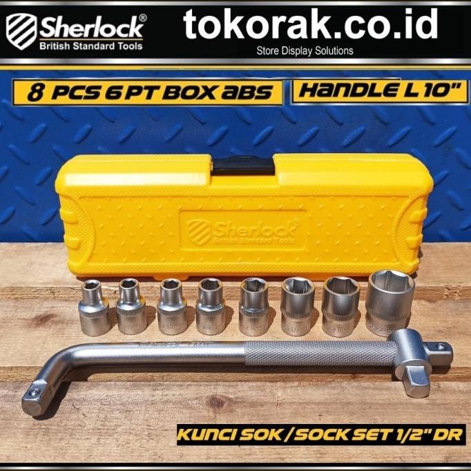 SOCKET WRENCH SET 8 ชิ้น 1/2 นิ้ว 6PT SHERLOCK - SOCKET WRENCH - SOCKET WRENCH
