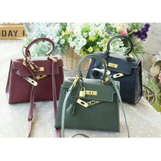 Hermes Kelly bag หนังเรียบ