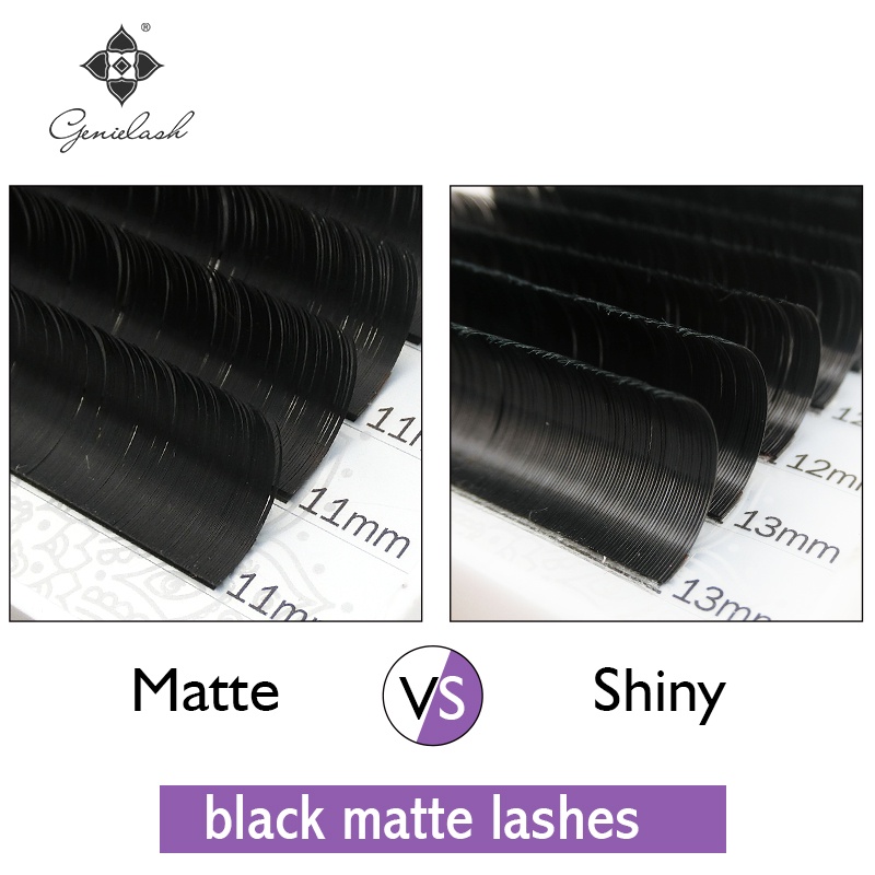 Genielash Ellipse ขนตาปลอม ขนมิงค์เทียม นุ่มพิเศษ พรีเมี่ยม สีดํา - รูปที่ 3