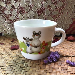 แก้วกาแฟลายการ์ตูนขนาดใหญ่ มือสอง ราคาถูก ☕️☕️