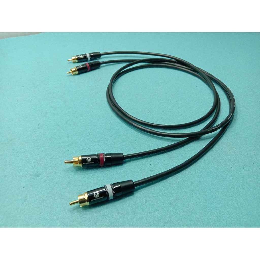 RCA  สายสัญญาณ RCA  Canare L-2E5AT (MADE IN JAPAN) หัวแจ็ค RCA  Yongsheng  หรือ rean ราคาต่อ2เส้น