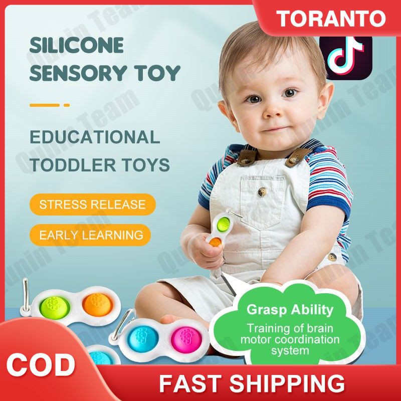 (COD/Ready stock)Fat brain toysBaby Sensory Simple Dimple Tiktok fidget toys Fat Simpl dimpl Baby si