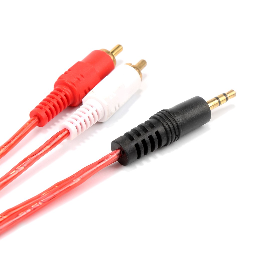 【1.5m/3m/5m/10m】3.5mm to 2 RCA audio cable, for phone, headphone, speaker black 3.5mm Jack stereo to 2 RCA Male Aux Audio Cable Wire
