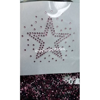 เพชรรีดลายสำเร็จ เพชรรีดร้อน Hotfix Rhinestone โลโก้เพชรรีด เพชรรีดติดเสื้อ ผลิตในไทย