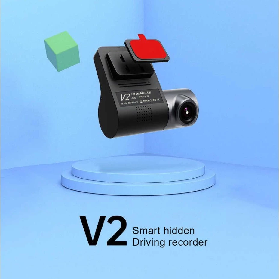 Hot!กล้องติดรถยนต์ รุ่น V2 WiFi Dash CAM 1080p ดูผ่าน App ได้ DVR dashcam 270องศา เลนส์ Night Vision กล้องบันทึกวิดีโอ.. thumbnail 4