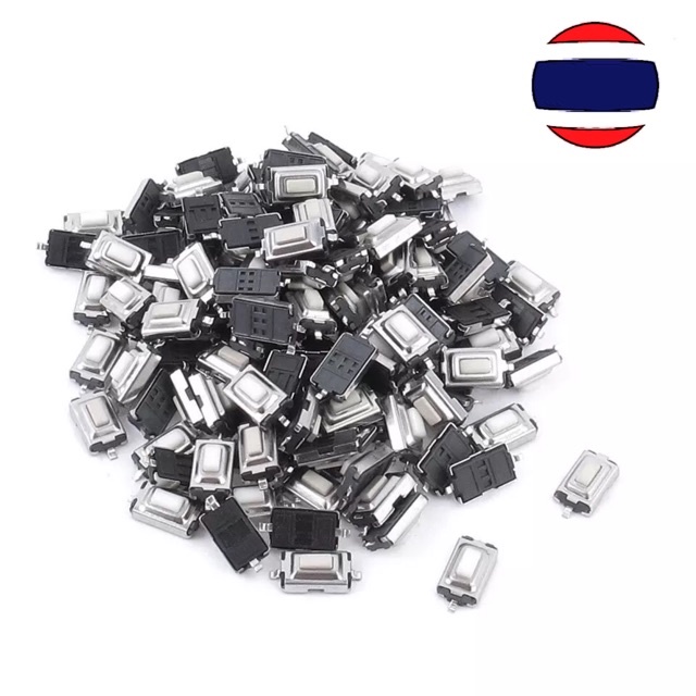 10pcs ไมโคร สวิตซ์ Touch Micro Switch 3X6X2.5 3*6*2.5 SMD remote สวิทซ์ รีโมท กดติด ปล่อยดับ
