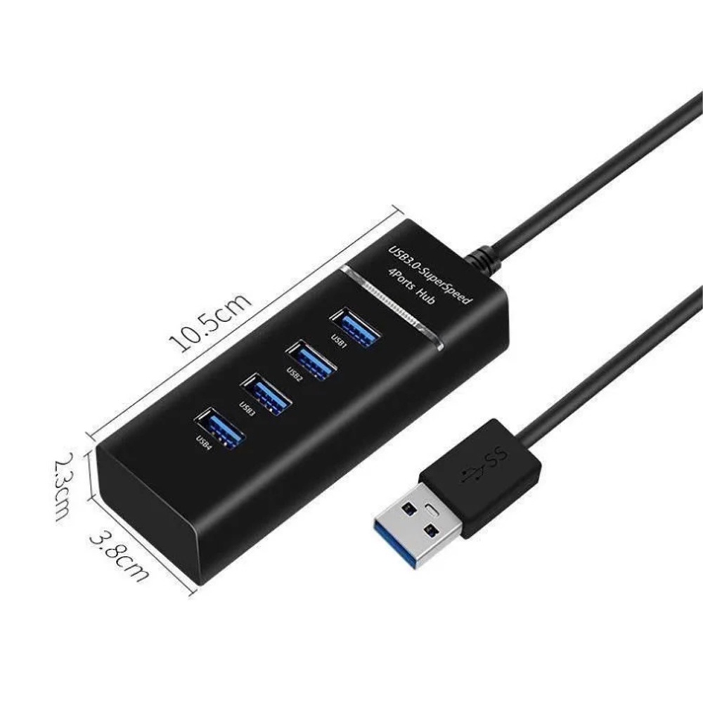 USB ความเร็วสูง 4 พอร์ตฮับ USB 3.0 USB HUB Adapter สำหรับ PC แล็ปท็อปอุปกรณ์เสริมคอมพิวเตอร์
