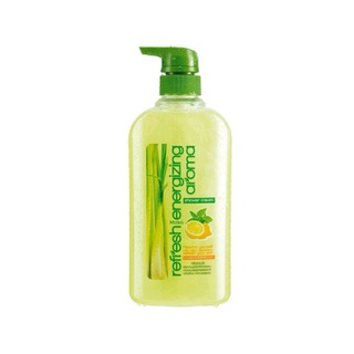 mistine refresh energizing aroma shower cream 500ml. ครีมอาบน้ำ มิสทิน ตะไคร้หอม เจลอาบน้ำ สบู่ สบู่เหลว