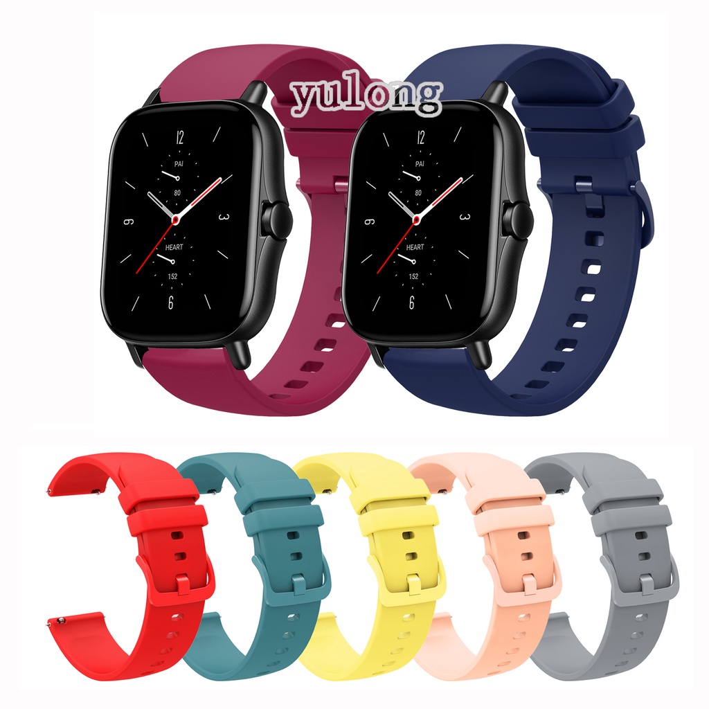 Amazfit GTS4 mini สายนาฬิกาข้อมือซิลิโคน แบบนิ่ม กันน้ํา สําหรับ Huami Amazfit GTS2 GTS4 mini GTS3 G
