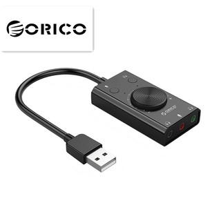 ซาวด์การ์ด sound card ORICO-SC2หูฟังไมโครโฟนการ์ดเสียงภายนอกUSB แบบไม่มีไดรฟ์ การ์ดเสียง แบบพกพาสองในหนึ่งเดียวพร้อมปรั