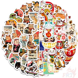 106 ชิ้น / ชุด ❉ สติกเกอร์ JDM Cats Series A Bushido Cats &amp; Lucky Cats สําหรับตกแต่ง ❉ สติกเกอร์ Doodle แฟชั่น กันน้ํา DIY