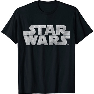 เสื้อยืด พิมพ์ลายกราฟฟิคโลโก้ Star Wars แบบเรียบง่าย สไตล์วินเทจ