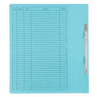 แฟ้มกระดาษสันพับ A4 สีฟ้า ใบโพธิ์ 403/A4 Lever Arch File Blue Pho Leaf 403