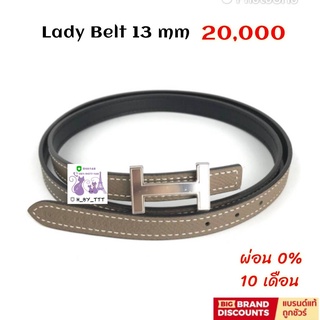 H ermes Lady Belt 13 mm ❤เลือกสีได้❤ ของแท้