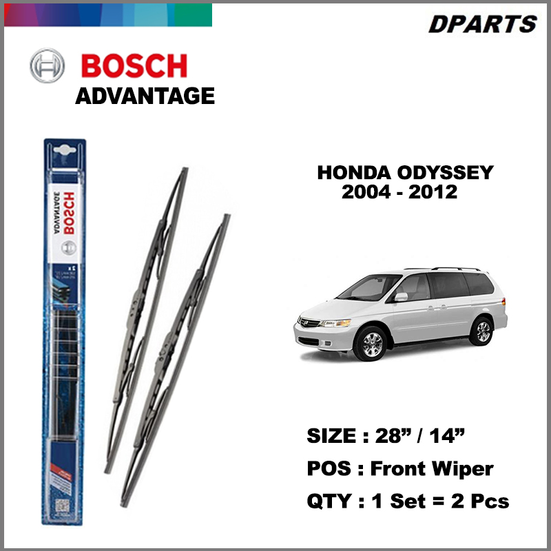 ใบปัดน้ําฝน Bosch Advantage ( 28"/14" ) Honda Odyssey (RB1/RB2) 2004 - 2012