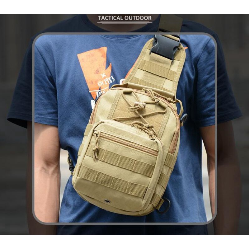 กระเป๋าคาดอก กระเป๋าไสตล์ทหาร Travel Shoulder Bag