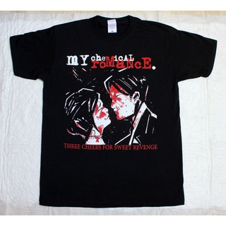 เสื้อยืด ผ้าฝ้ายแท้ พิมพ์ลาย My Chemical Romance Three Cheers Sweet Revenge สําหรับผู้ชาย