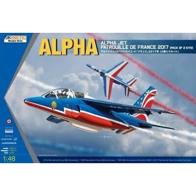 พลาสติก โมเดล ประกอบ KINETIC MODEL สเกล 1/48 ALPHA Jet Patrouille De France 2017 (Pack of 2 Kits) (4