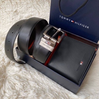 Tommy Hilfiger  Leather Belt &amp; Wallet Set (outlet)