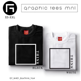 Tee กราฟิก Tees MNL คิดนอกกล่องเสื้อมินิมอลที่กําหนดเอง Unisex Tshirt สําหรับผู้หญิงและผู้ชาย tM7