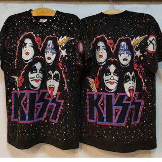 OVP KISS  All Over Print KISS เสื้อวง เสื้อทัวร์ ผ้าร้อย ฟอกนุ่ม