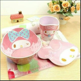 My Melody Melamine Tableware ชุดชามอาหารเด็กลายน่ารัก