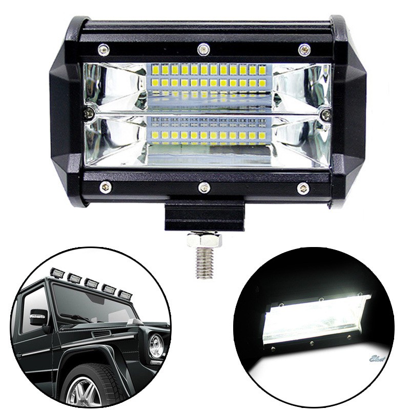 Hot 72W Spot LED Light Work Bar Lamp Driving For Offroad SUV 4WD Car Boat Trucks