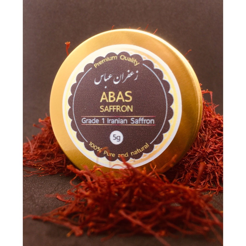 5 กรัม (5 grams) อบาส หญ้าฝรั่น แซฟฟรอน ของแท้ 100 Iranian ABAS Saffron ...