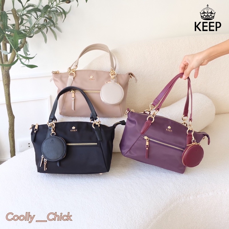 กระเป๋าถือ KEEP BAG รุ่น KANNY with zipper ของแท้พร้อมส่ง - cooll